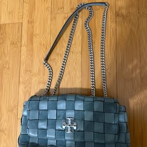 Stylish Blue Woven Bag